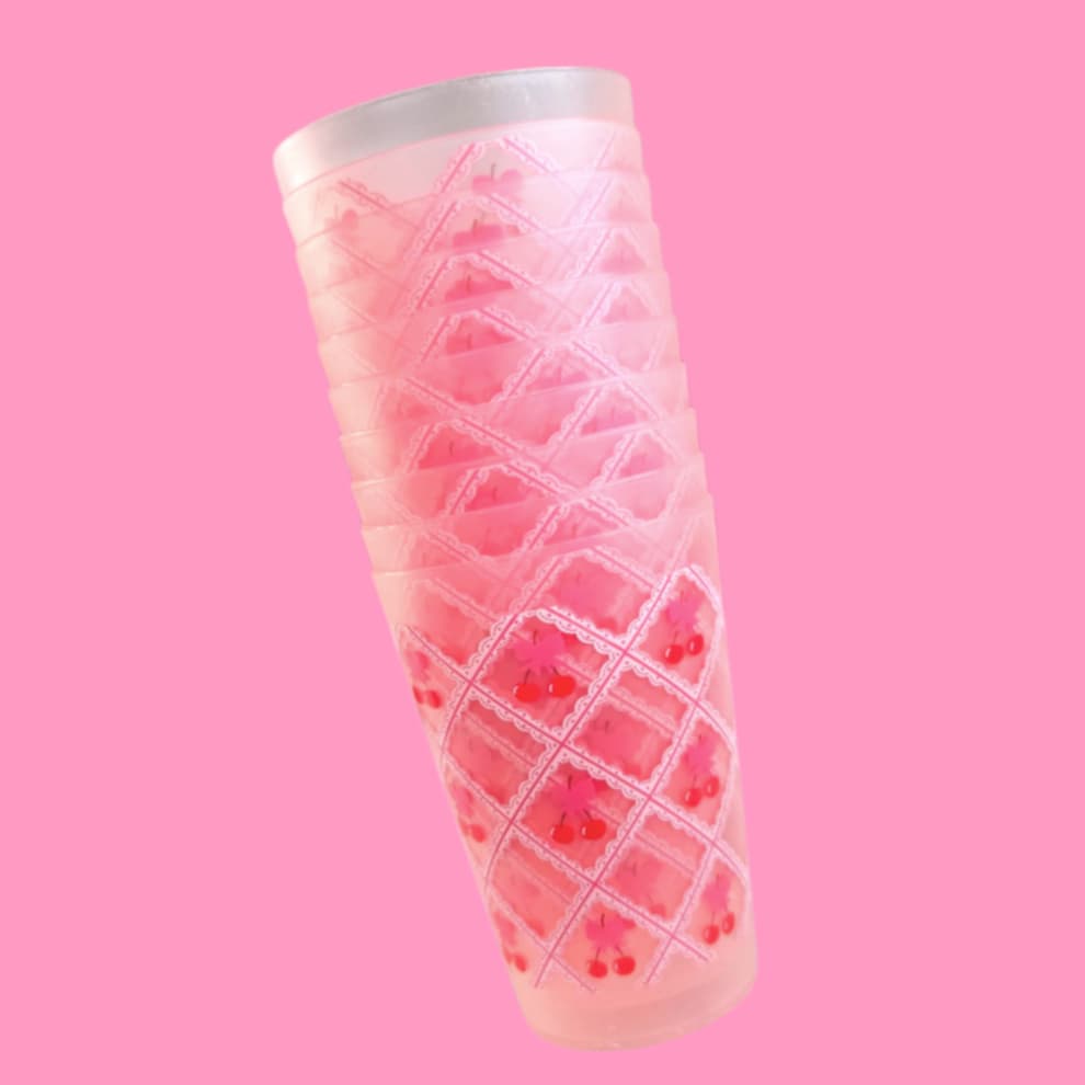 Cherry Ribbon Cup 10Pc Set 15oz