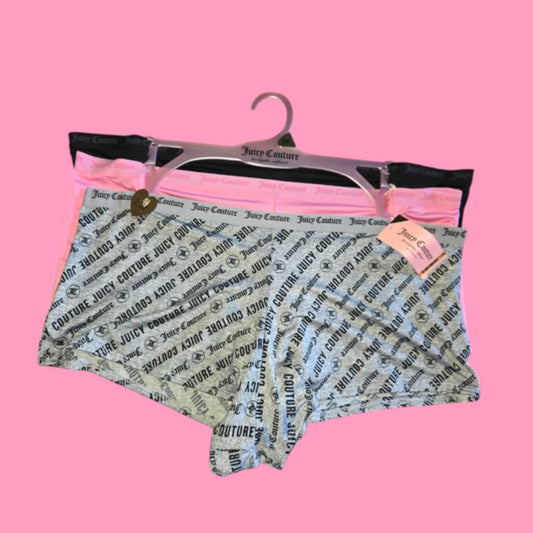 Juicy Couture 3 Pc Boy Shorts Style 37- 2XL