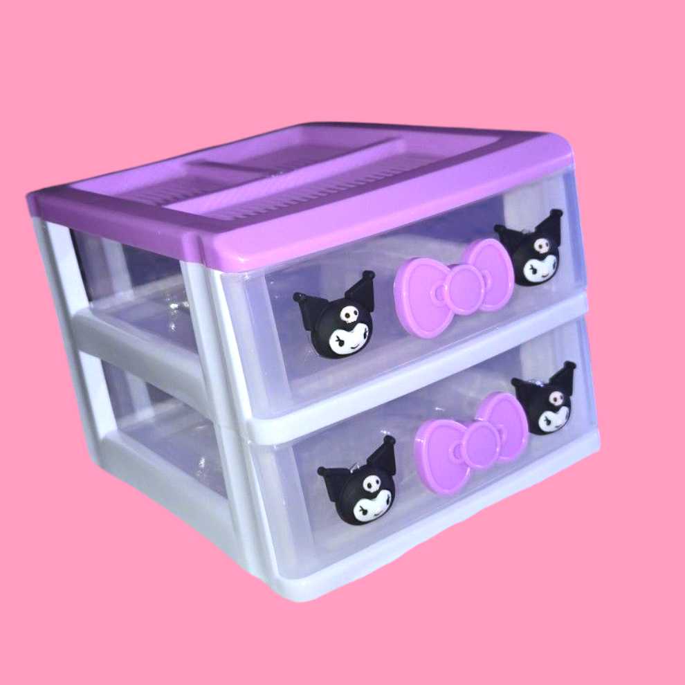 White Cat & Friends 2 Tier Drawer