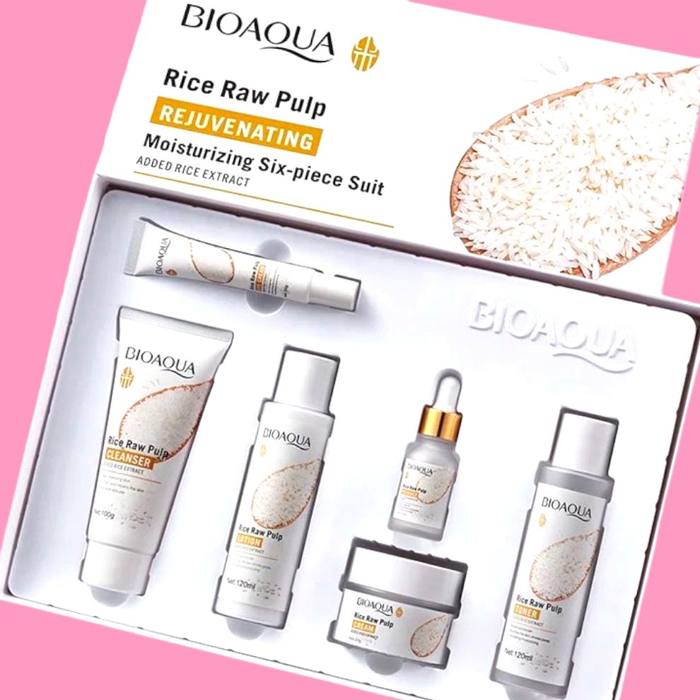 Bioaqua Rice 6 Pc Skin Gift Box
