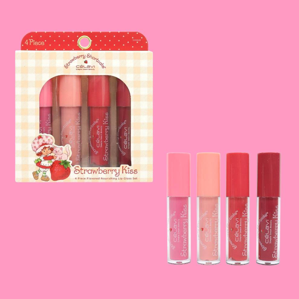 Strawberry Girl 4 Pc Scented Lip Gloss Set