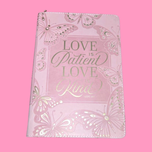 Love Is Patient Love Is Kind Zipper Journal