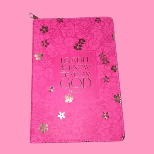 Be Still And Know That I Am GOD Zipper Journal