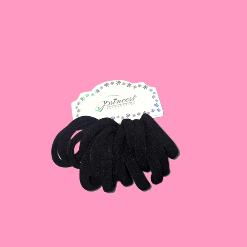 16 Pcs Black Scrunchie Pack