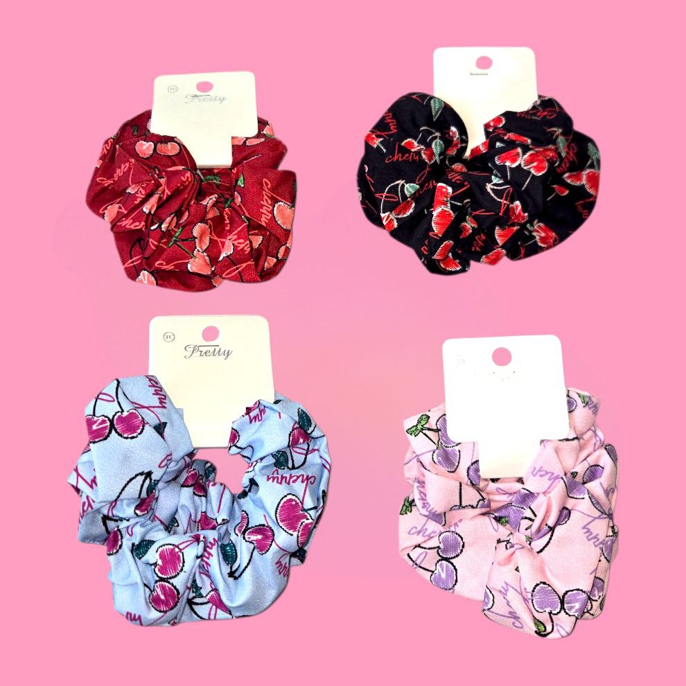 Cherry 2 Pack Scrunchies