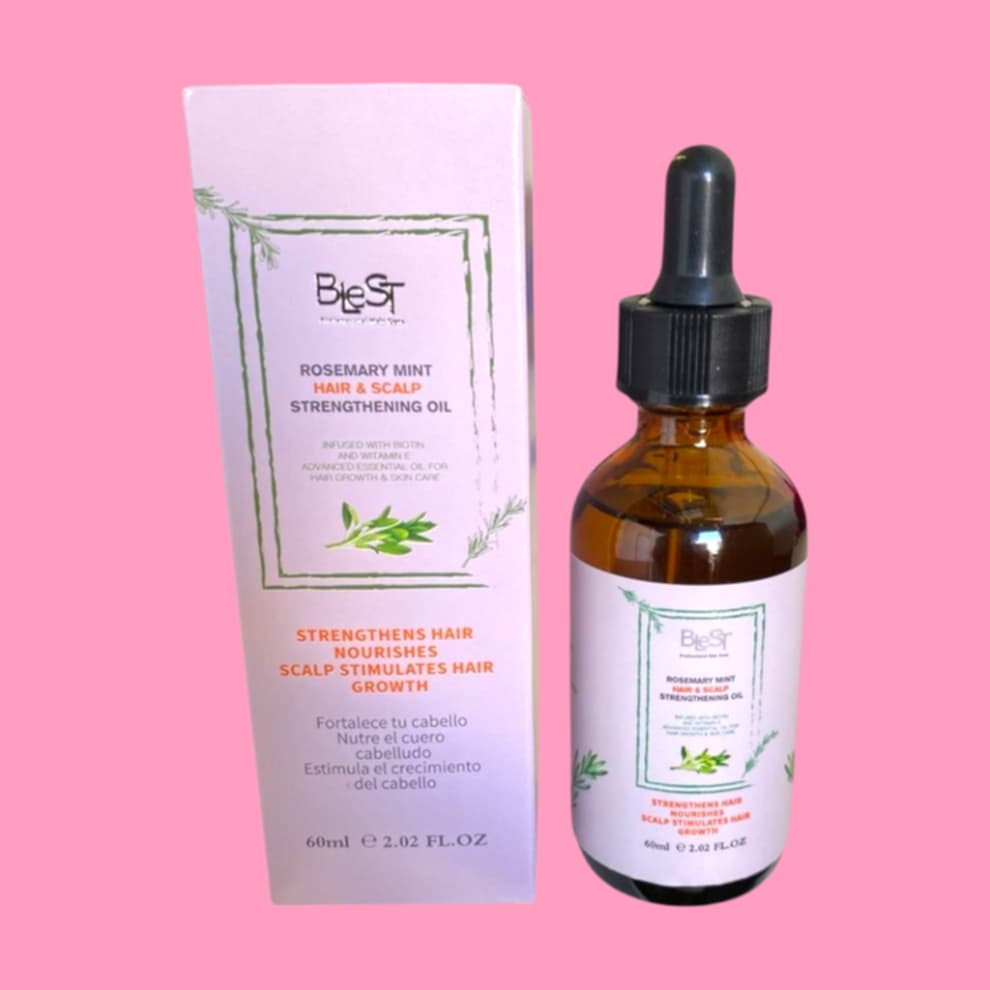 Blest Rosemary Mint Hair & Scalp Strengthening Oil