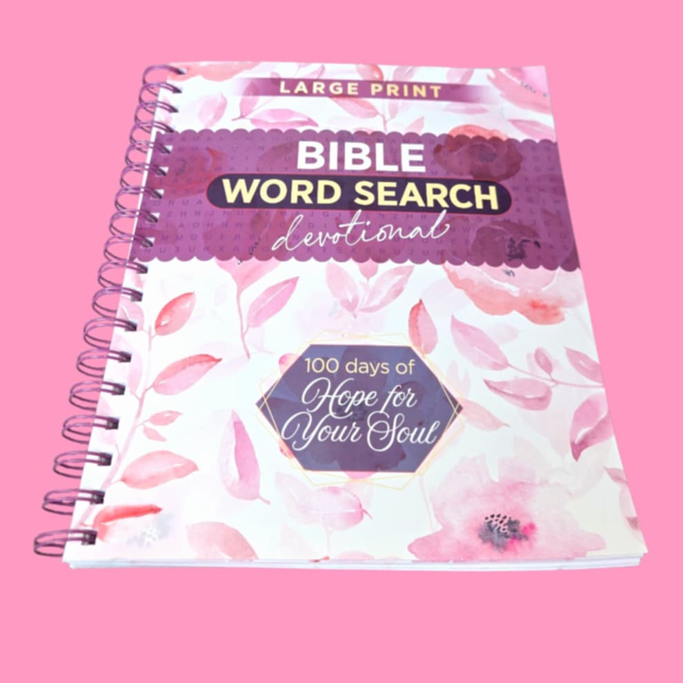 Bible Word search Devotional - 100 Days Hope For Your Soul