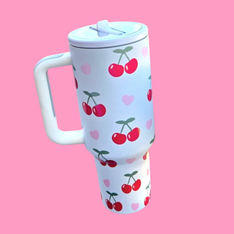 Cherry Heart 40 oz Tumbler