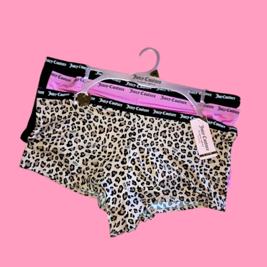 Juicy Couture 3 Pc Boy Shorts Style 6 - 2xl