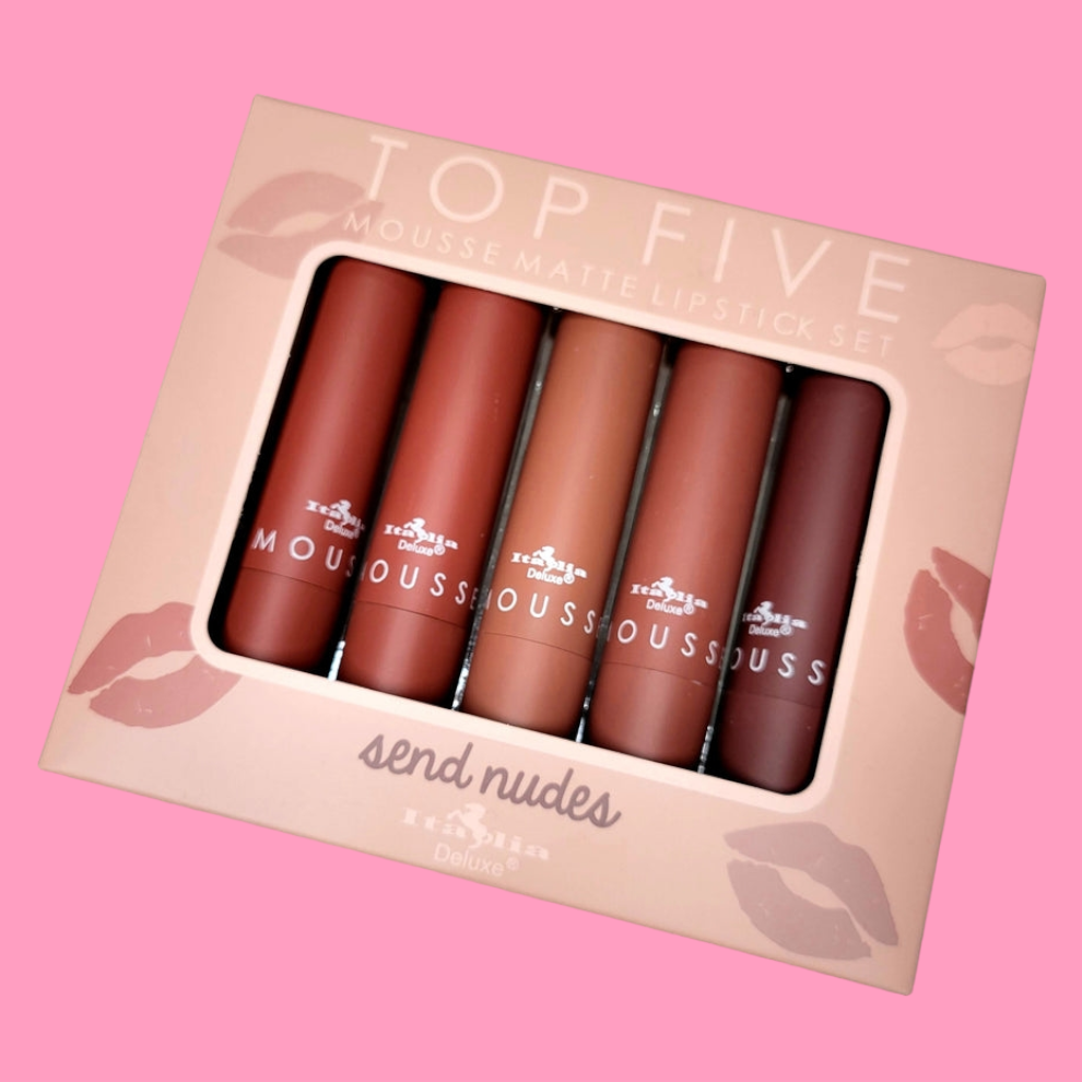 Top Five Mousse Matte Lipstick Set - neutral