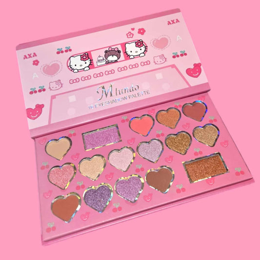 White Cat Hearts Eyeshadow Palette