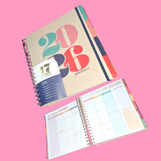 Bold Number 2025-2026 Planner