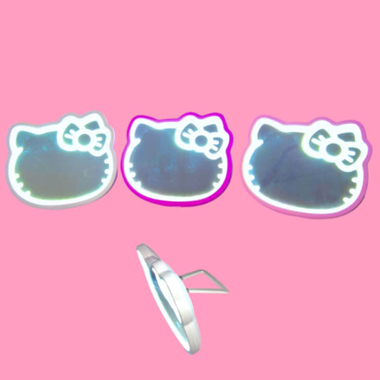 White Cat On The Go LED mirror