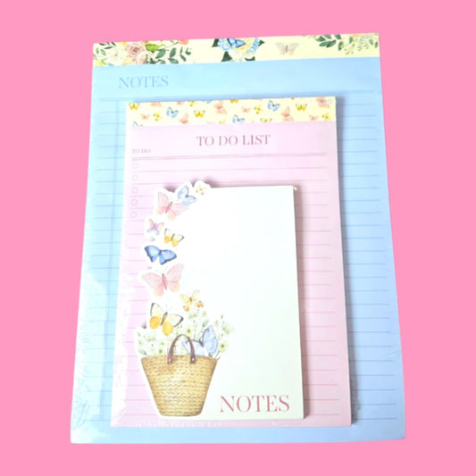 Butterflies To Do List Note Pad