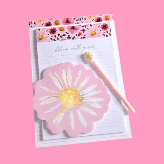 Bloom With Grace Note Pad W/Pen