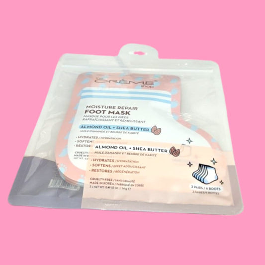 The Creme Shop Moisture Repair Foot Mask -Almond Oil & Shea Butter