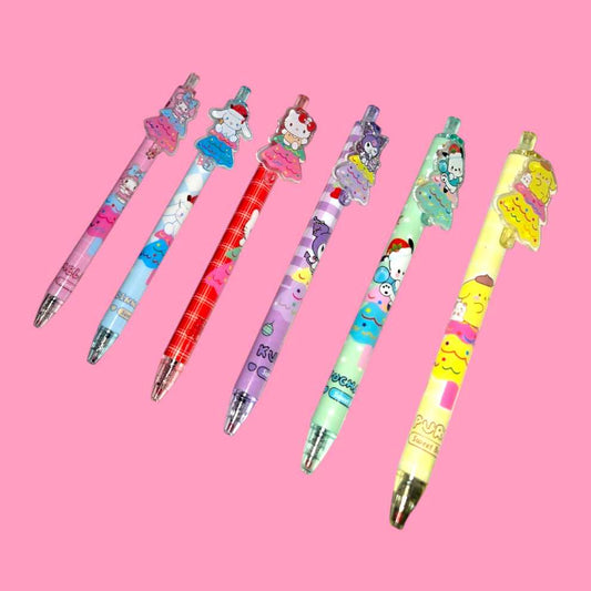 White Cat & Friends Christmas Pen