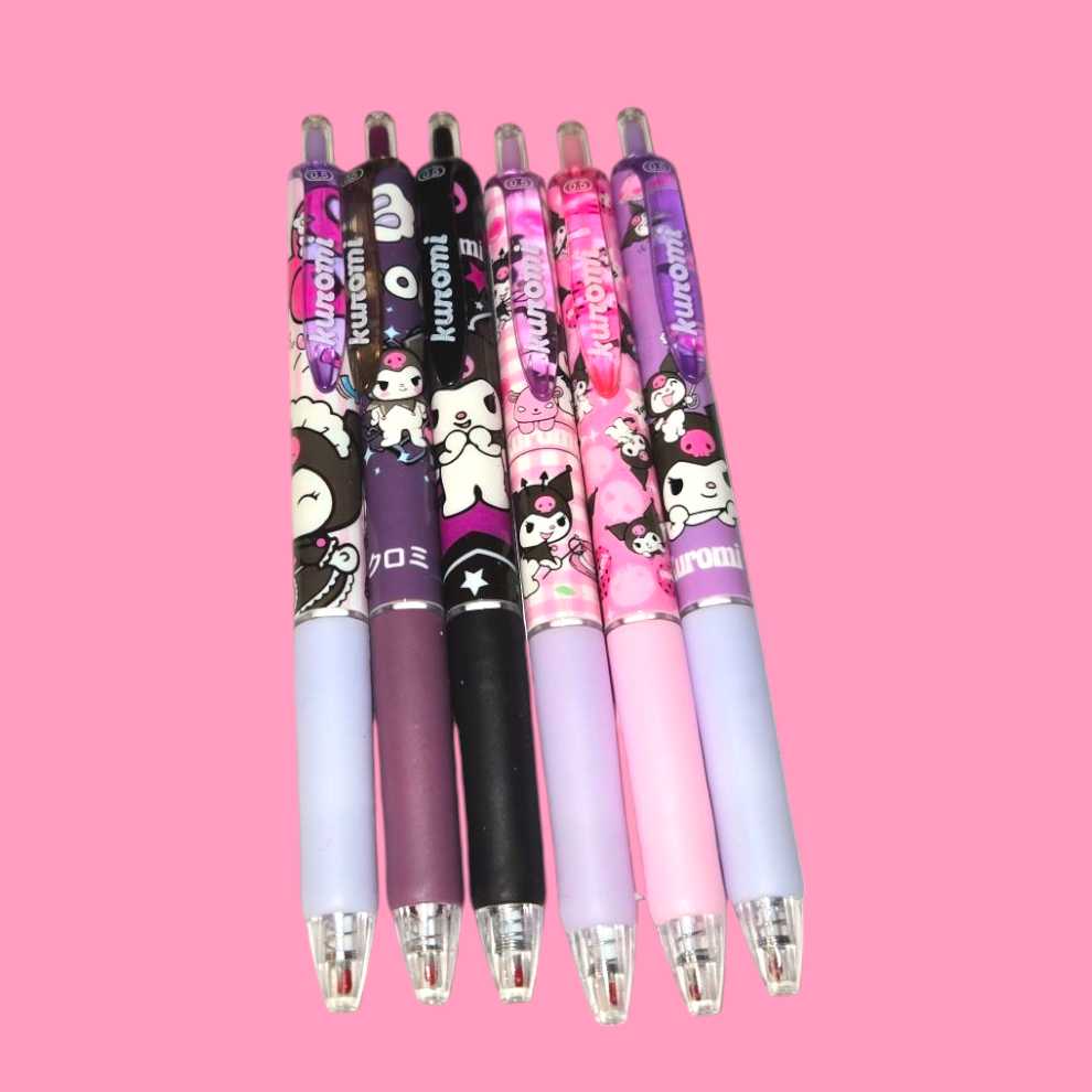 White Cat & Friends 6 Pc Pen Set