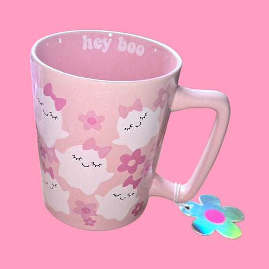 Hey Boo Floral Ghosts Mug