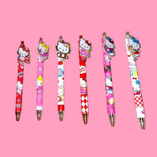 White Cat Girly Pen