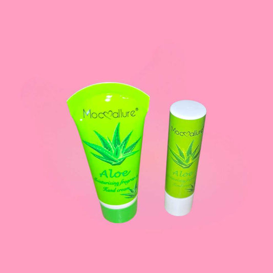 Aloe Mini Hand Cream & Lip Balm Set