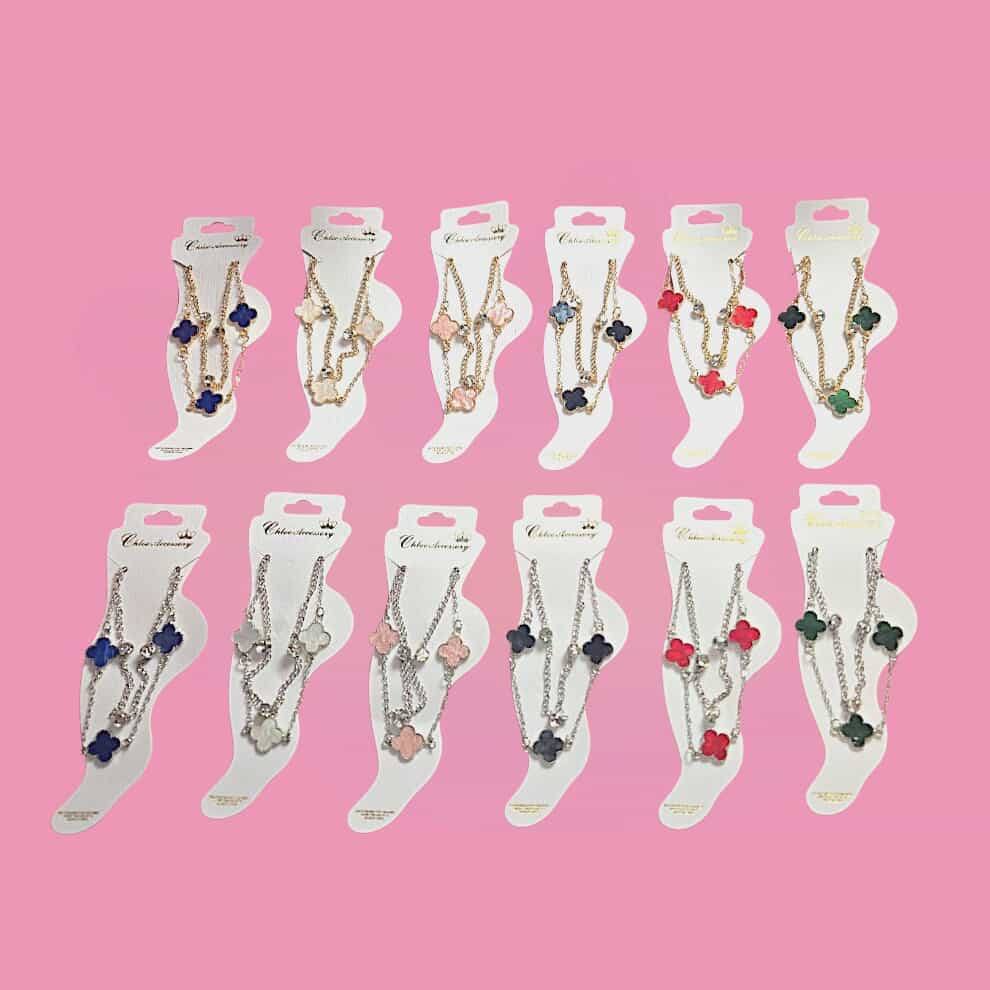 Clover Double Layer Anklet