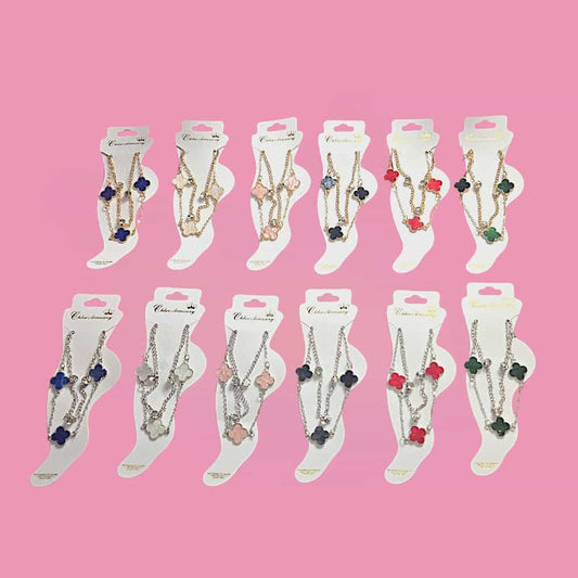 Clover Double Layer Anklet