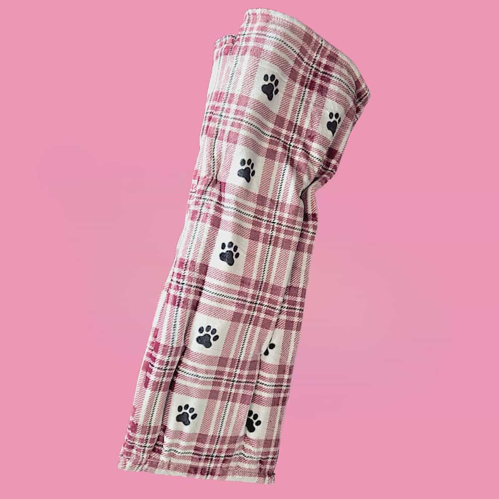 Plaid Paws Blanket 50x70