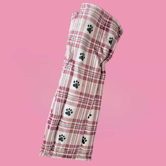 Plaid Paws Blanket 50x70