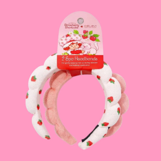 Strawberry Girl 2 Pack Spa Headband Set