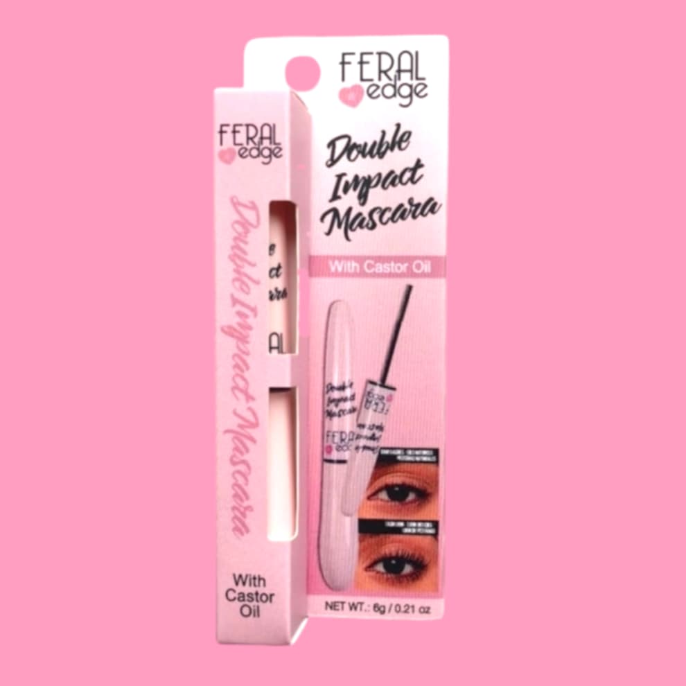 Double Impact mascara W/Castor Oil