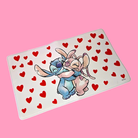 Blue Guy & Pink Girl Love Birds  Kitchen Mat