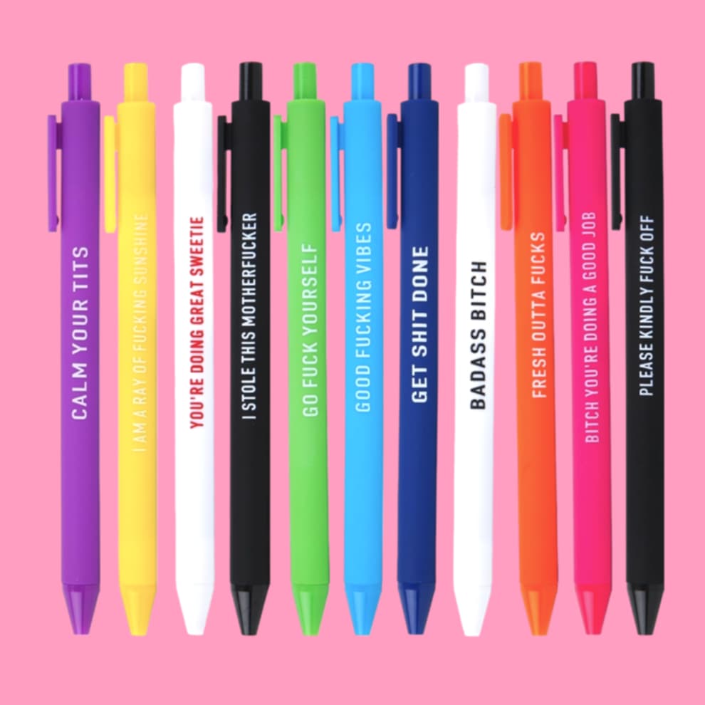 Comedy 11 Pc Pen Set