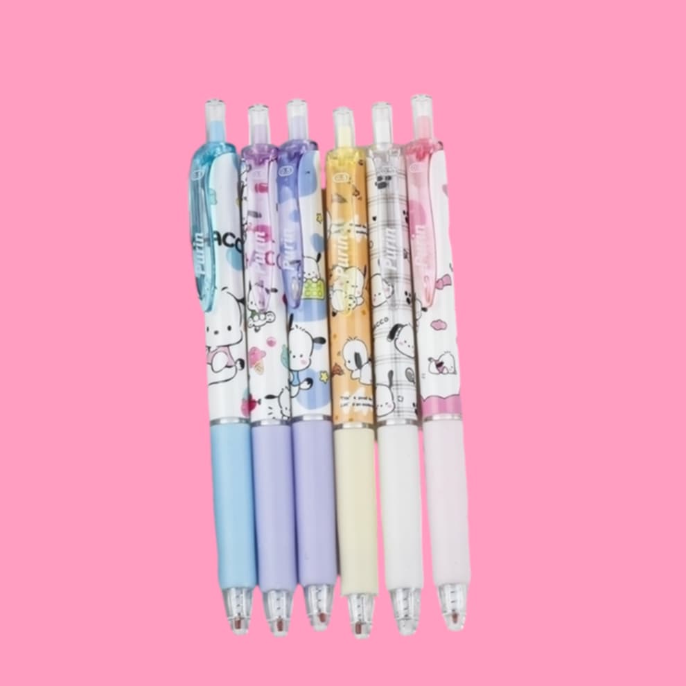 Pochacco 6 Pc Pen Set
