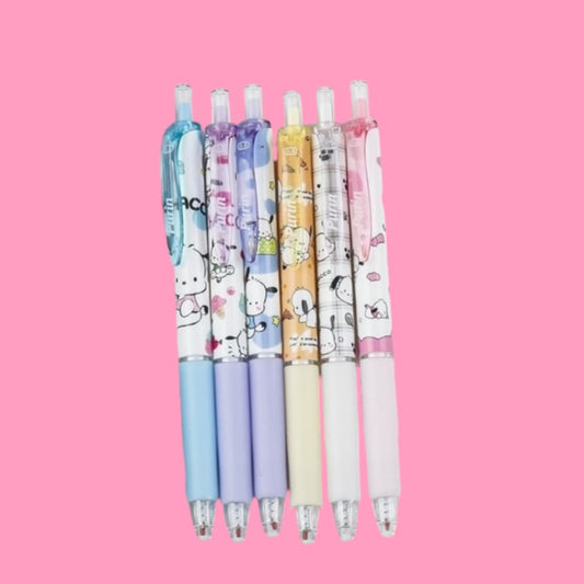 Pochacco 6 Pc Pen Set