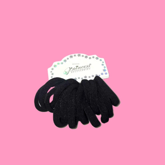 16 Pcs Black Scrunchie Pack