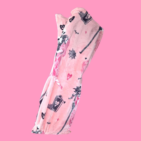 NBC Pink Halloween Plush Throw 50x70