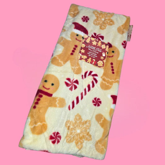 Gingerbreads & Candy Canes Blanket 50x70