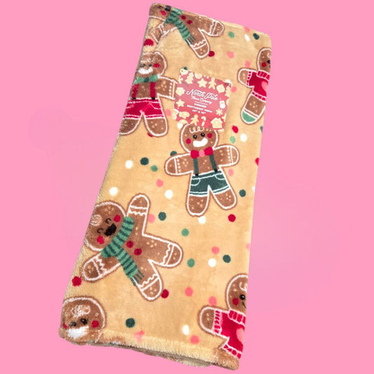 Gingerbreads Polka Dots Blanket 60x70