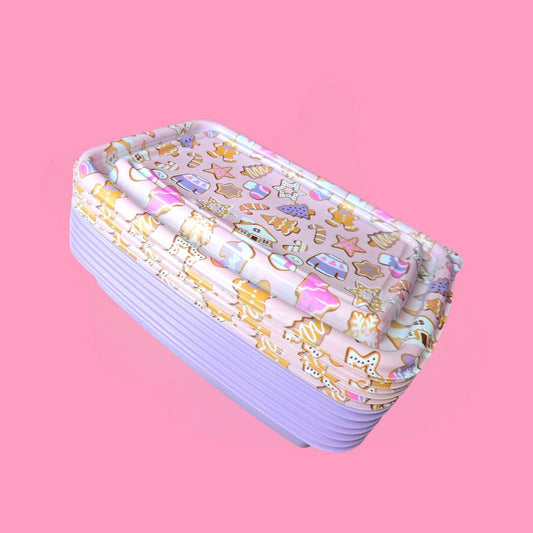 Gingerbread Girly Christmas 14 Pc Container Set