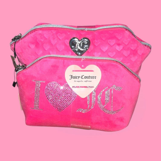 JC Love 2 Pc Makeup Bag Set