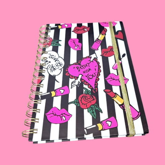 Betsey J Lipstick Kisses Journal