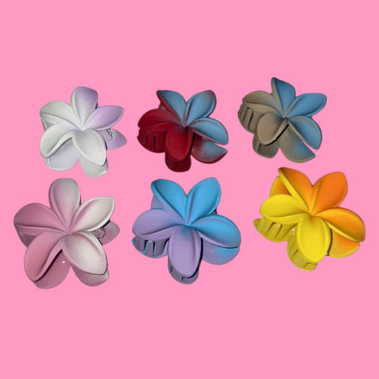 Aloha Floral Duo Tone Hair Clip