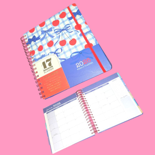 Cherry Bow 2025-2026 Planner
