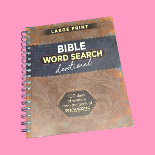 Bible Word search Devotional - 100 Days Of Wisom From The Book Of Proverbs