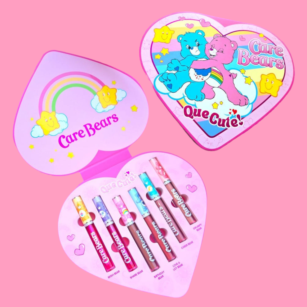Care Bear Que Cute 6 Pc Liquid Lipstick/Lip Gloss Set